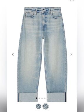 NWT Good American Light Blue Good Standard Barrel Jeans size 8
